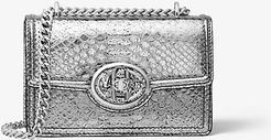 Monogramme Mini Metallic Python Embossed Leather Chain Shoulder Bag
