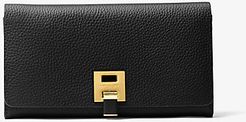 Bancroft Pebbled Calf Leather Continental Wallet