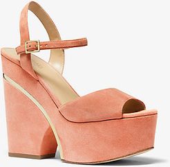 Lana Suede Wedge Sandal