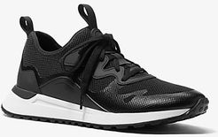 Nolan Mesh and Rubberized Leather Trainer