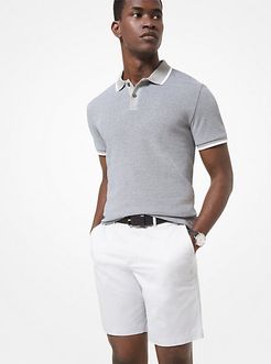 Cotton Jacquard Polo Shirt