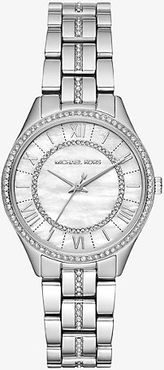 Mini Lauryn Pavé Silver-Tone Watch