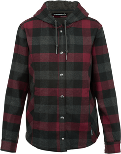 CHEYENNE BONDED SHERPA SHIRT JAC Cranberry Plaid, Size S