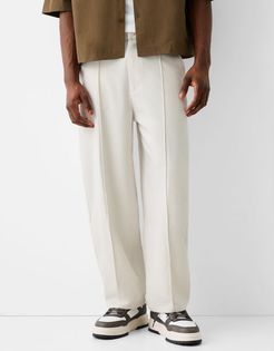 Pantaloni Tailored Fit Baggy Uomo 46 Sabbia