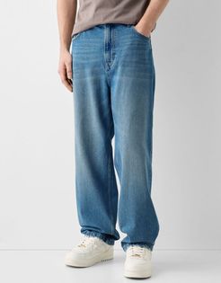 Jeans Baggy Uomo 50 Azzurro Lavato
