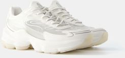 Sneakers Combinate In Rete Trasparente Donna 41 Bianco