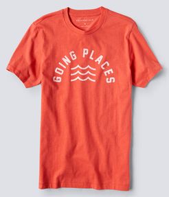 Going Places Graphic Tee - Coral, 3XL