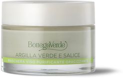 Argille di bellezza - Maschera viso purificante opacizzante (50 ml) - Argilla verde di Sicilia ed estratto di Salice - pelli impure o grasse