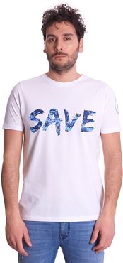 T-SHIRT SAVE THE DUCK SLIM FIT STAMPA CAMOUFLAGE