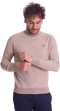 MAGLIA TRUSSARDI COLLO ALTO BICOLORE