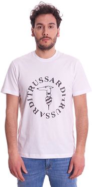 T-SHIRT TRUSSARDI STAMPATA