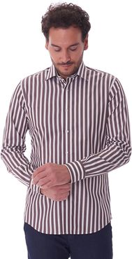 CAMICIA QUEENSWAY A RIGHE LARGHE MODERN FIT