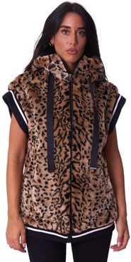 GILET TWINSET ACTITUDE IN ECOPELLICCIA MACULATA