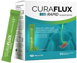 Curaflux Rapid Soluzione Orale Integratore per il Reflusso Aroma Menta 30 bustine