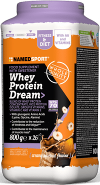 Whey Protein Dream Proteine per Sportivi Gusto Nocciola 800 g