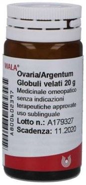 Ovaria Argentum Medicinale omeopatico con globuli velati 20 g