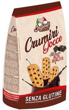 Inglese Crumiri Gocce con Cioccolato Biscotti senza glutine 300 g