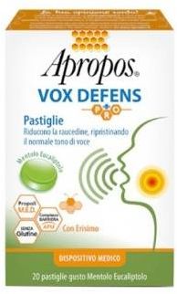 Vox Defens Pro Contro la Raucedine Gusto Mentolo ed Eucalipto 20 pastiglie