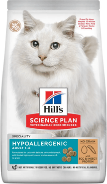 Hill's Science Plan Hypoallergenic Adult Alimento secco per gatti 1,5 Kg