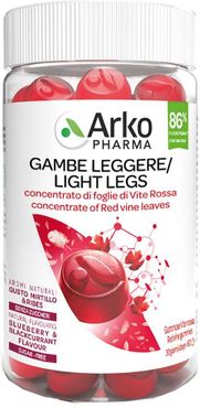 ArkoGummies Gambe Leggere Integratore per la circolazione con Vite Rossa 60 pastiglie gommose