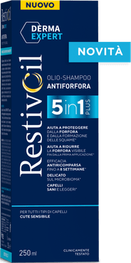 Derma Expert Olio-Shampoo Antiforfora 5 in 1 per Tutti i Tipi di Capelli 250 ml