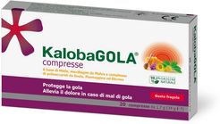KalobaGola Integratore per il benessere della gola Gusto Fragola 20 Compresse