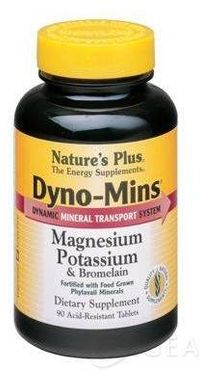 Dyno Mins Magnesio/Potassio e Bromelaina Integratore di Sali Minerali