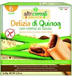Altri Cereali Delizia di Quinoa Snack Biologico senza glutine 6 x 30 g