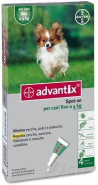 Advantix Antiparassitario Spot-On per Cani fino a 4 kg