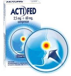 Actifed 2,5 mg + 60 mg - 12 compresse