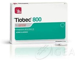 Tiobec 800 Compresse Fast-Slow Integratore Antiossidante e per il Metabolismo