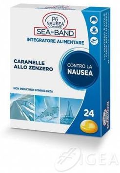 P6 Nausea Control Caramelle allo Zenzero Integratore contro la Nausea 24 caramelle