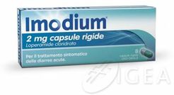 Imodium 2 mg contro la diarrea - 8 Capsule rigide