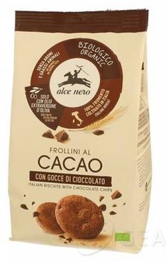 Frollini al Cacao con Gocce di Cioccolato Bio 250 g