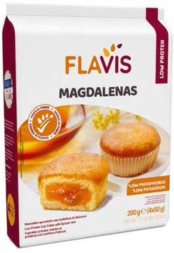 Flavis Magdalenas Merendine aproteiche con confettura di albicocche 200 g
