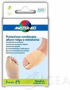 Master-Aid Foot Care Protezione Combinata Alluce Valgo e Metatarso 2 pezzi Small