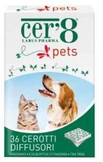Cer'8 Pets Diffusore di olii essenziali naturali anti zanzare per animali 36 pezzi