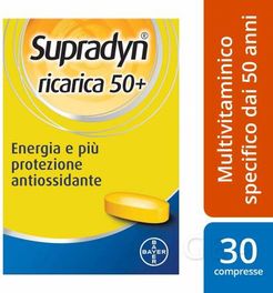 Ricarica 50+ Integratore di Vitamine e Minerali 30 compresse