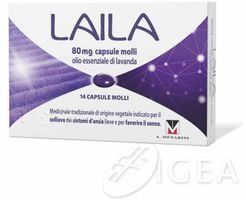 Laila capsule molli 80 Mg contro i sintomi dell'ansia 14 capsule