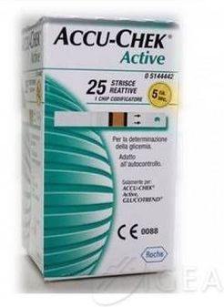 Accu-Chek Active Strisce Misurazione Della Glicemia 25 pezzi