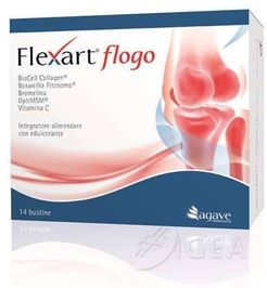 Agave Flexart Flogo Integratore di BioCell Collagen per Articolazioni 14 bustine