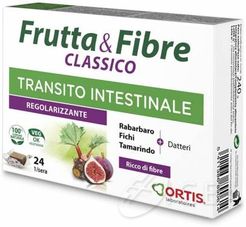 Frutta e Fibre Classico Integratore per il transito intestinale 12 cubetti masticabili