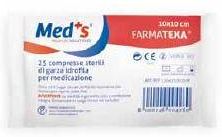 Meds Garza Compressa Farmatexa Idrofila 12/8 10x10 Cm 25 Pezzi