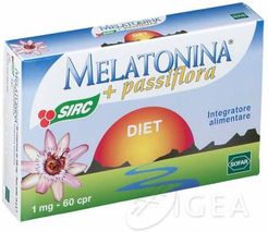 Melatonina Diet + Passiflora Integratore per il Sonno 60 compresse