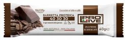 40 30 30 Barretta proteica gusto cioccolato al latte e caffè 40 g