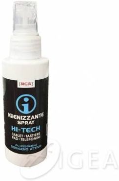 Bigix Spray Igienizzante Hi-Tech Pulizia Dispositivi Elettronici 100 ml