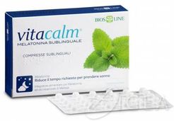 VitaCalm Melatonina Sublinguale 1 mg Integratore per il Sonno 120 compresse