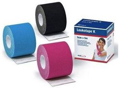 Leukotape K Benda adesiva per taping fisioterapico 5 cm x 5 m Colore Rosa
