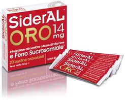 Sideral Oro 14 mg Integratore a base di ferro 20 Bustine