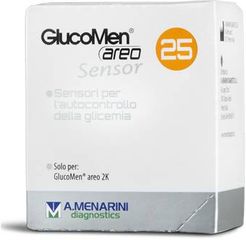 GlucoMen Areo Sensor Strisce per Analisi del Glucosio 25 Pezzi